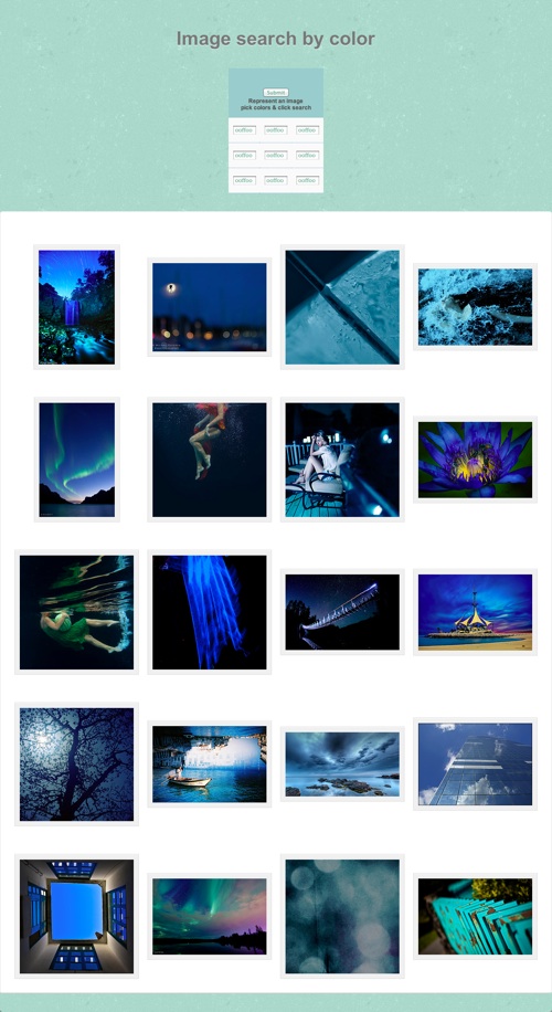 blue search image